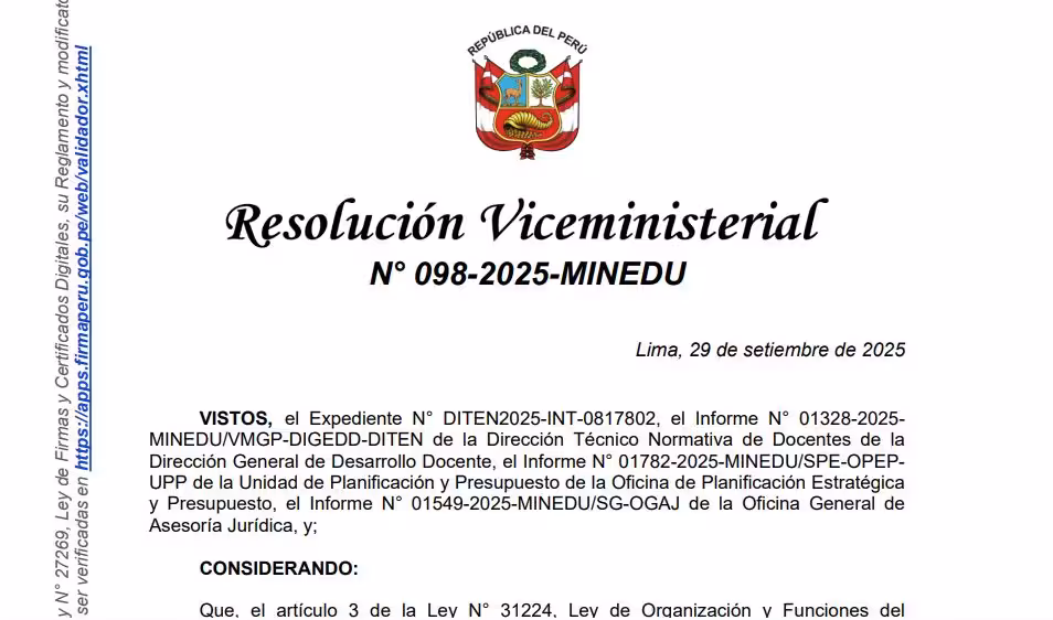 Ley 29944 + Reglamento Proceso de encargatura de profesores en áreas de desempeño
