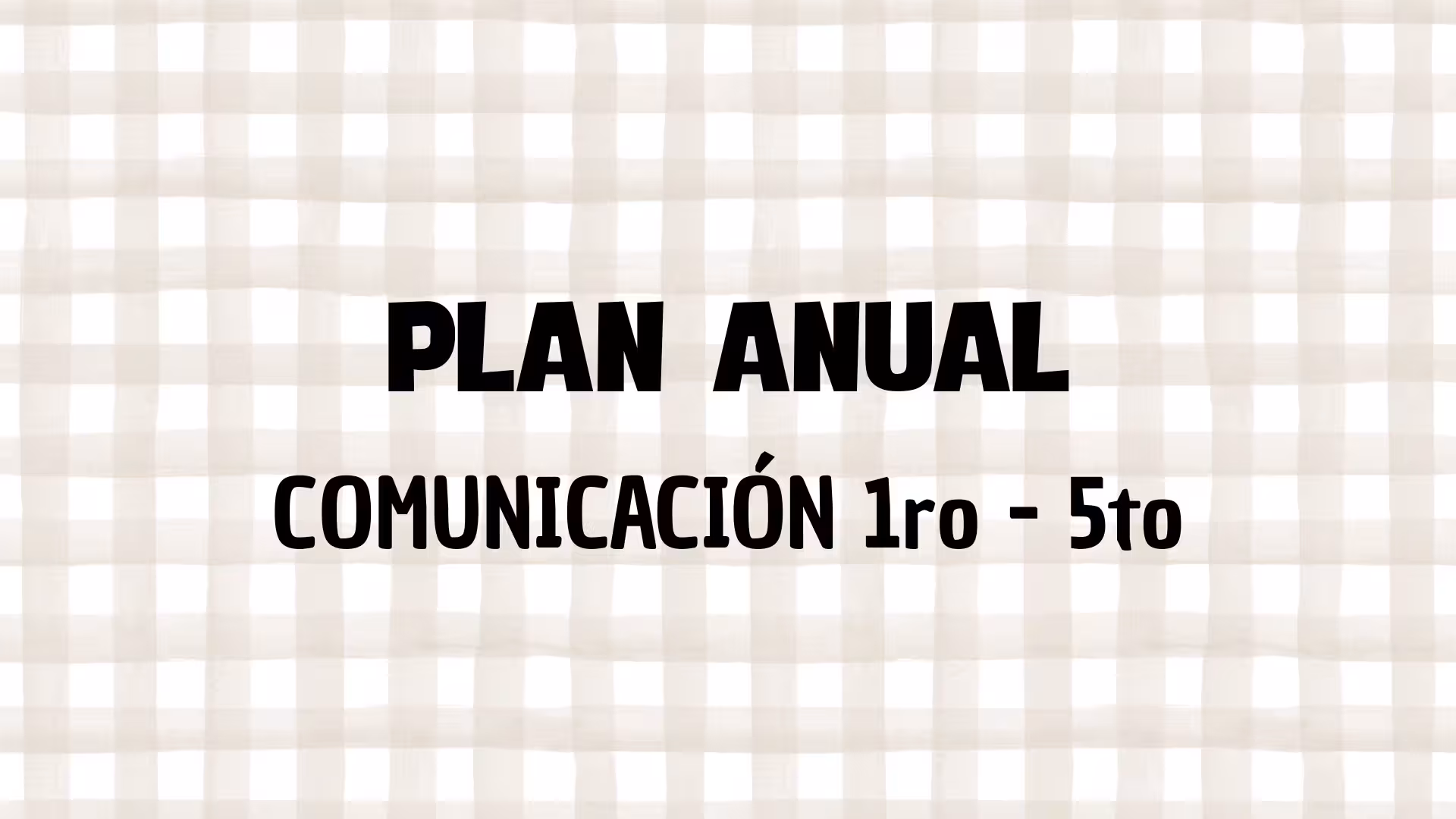 Planes anuales de secundaria para 1.º a 5.º 2026