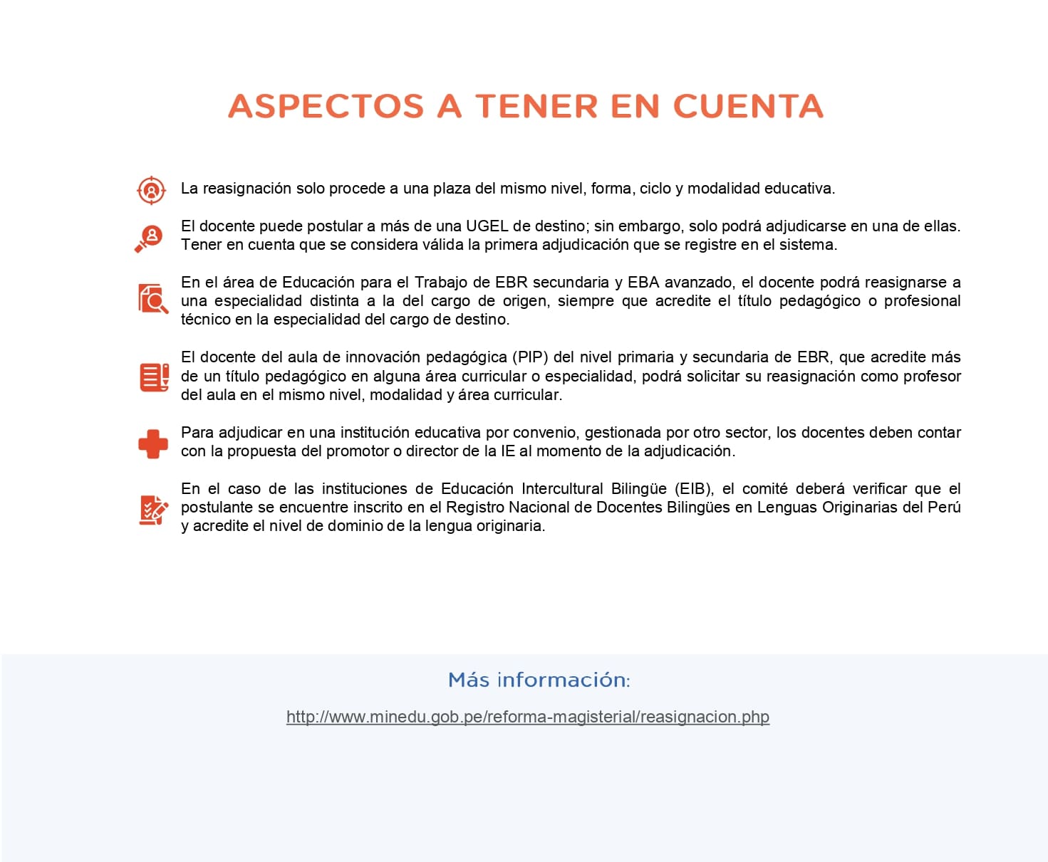 Reasignación docente 2026 - Guia